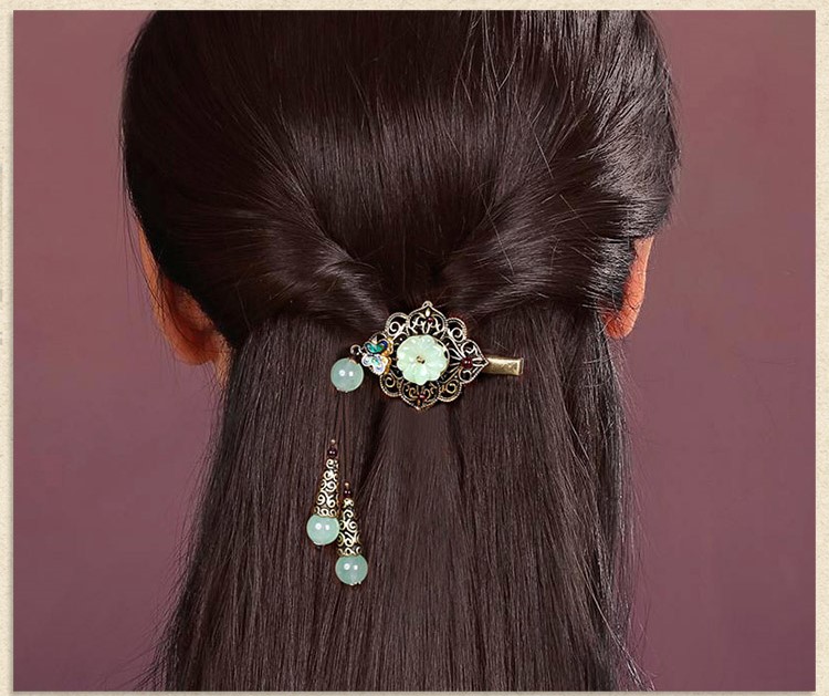 復古花朵發(fā)夾頭飾民族風發(fā)飾