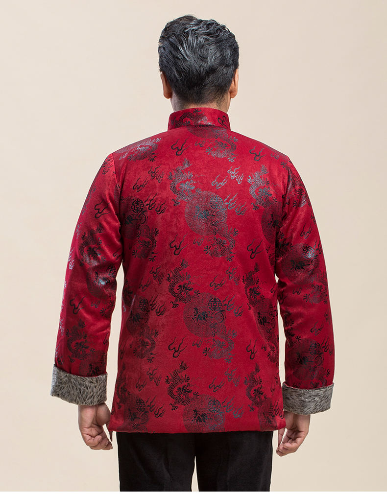 喜慶唐裝禮服外套，復(fù)古風(fēng)男士唐裝