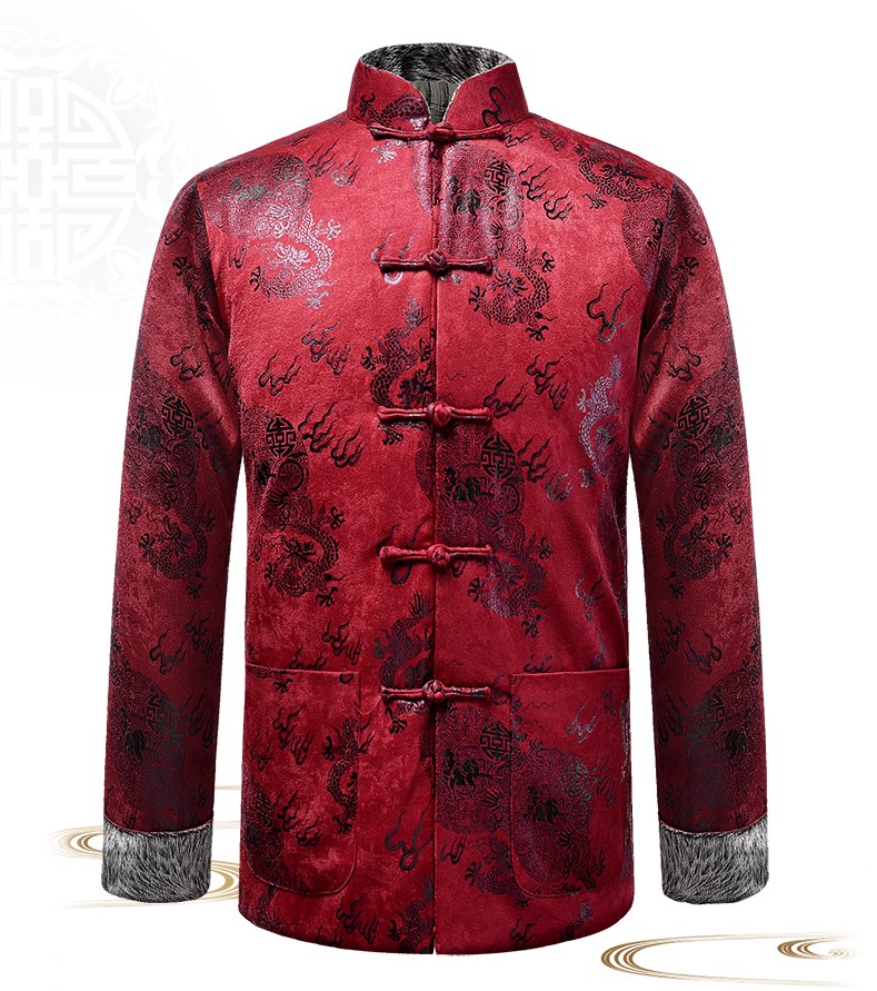 喜慶唐裝禮服外套，復(fù)古風(fēng)男士唐裝