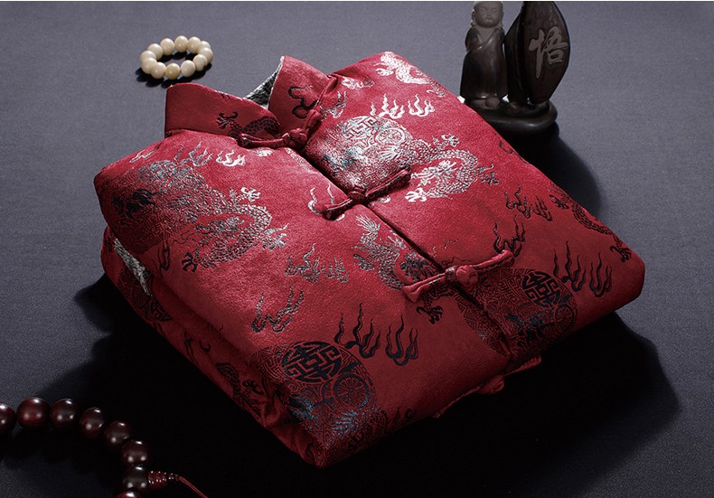 喜慶唐裝禮服外套，復(fù)古風(fēng)男士唐裝