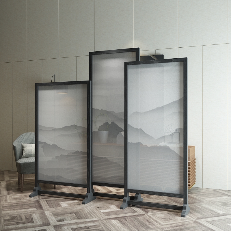 簡約時尚新中式古典意境屏風隔斷