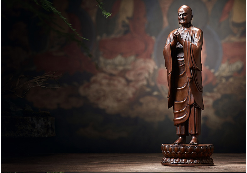 純銅佛像擺件:阿難摩訶迦葉尊者