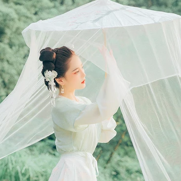 白衣仙子女生頭像，唯美古風(fēng)真人頭像