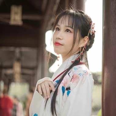 清新可愛漢服女生頭像，唯美古風(fēng)真人頭像