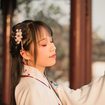 清新可愛漢服女生頭像，唯美古風(fēng)真人頭像