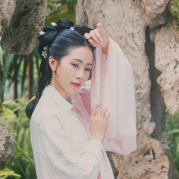 花仙子帶團扇頭像,唯美古風真人頭像