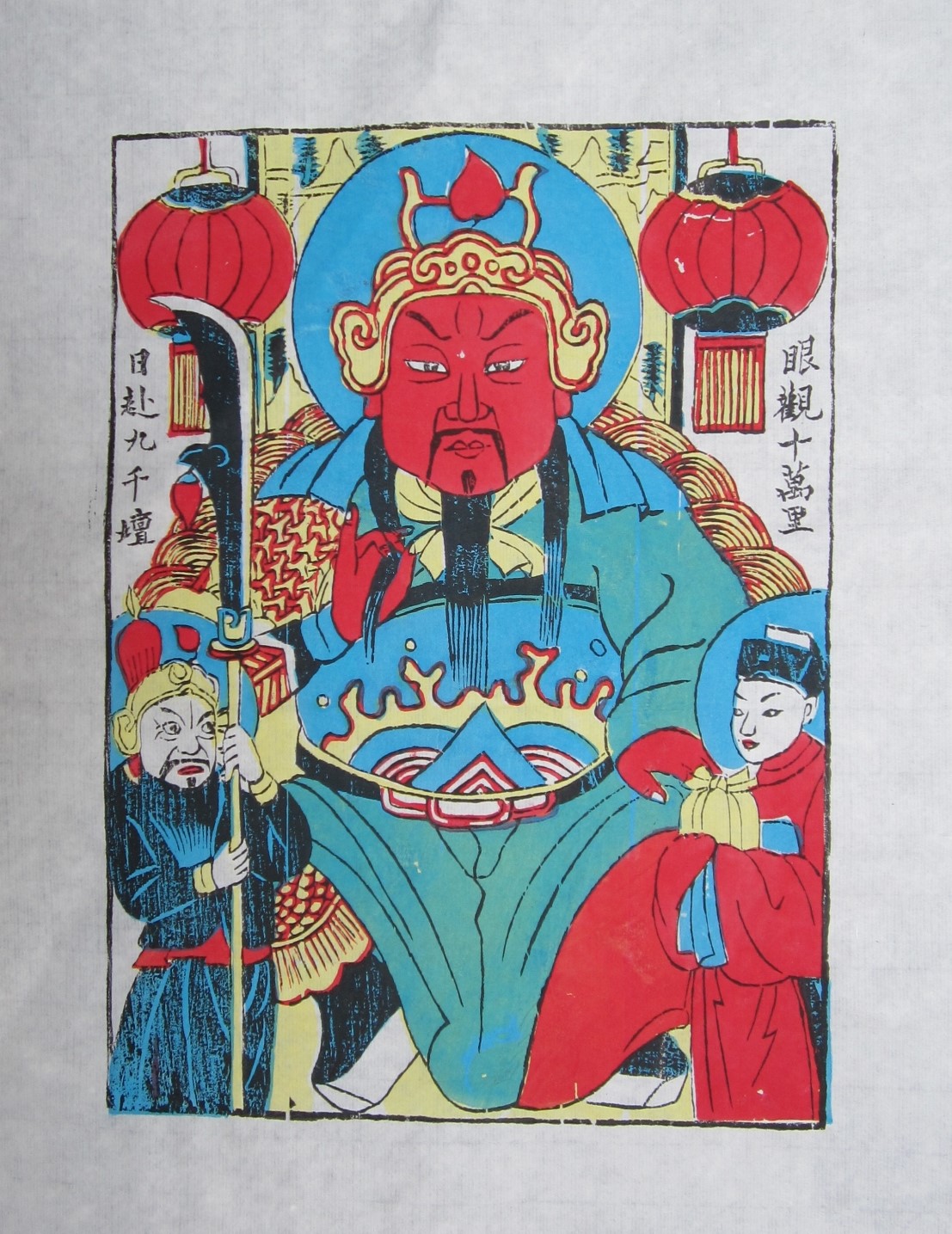 15款生動門神人物年畫，唯美中國吉祥人物年畫