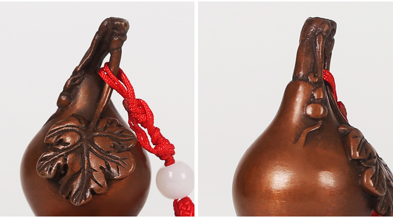 紫銅葫蘆擺件，文玩葫蘆把件工藝品