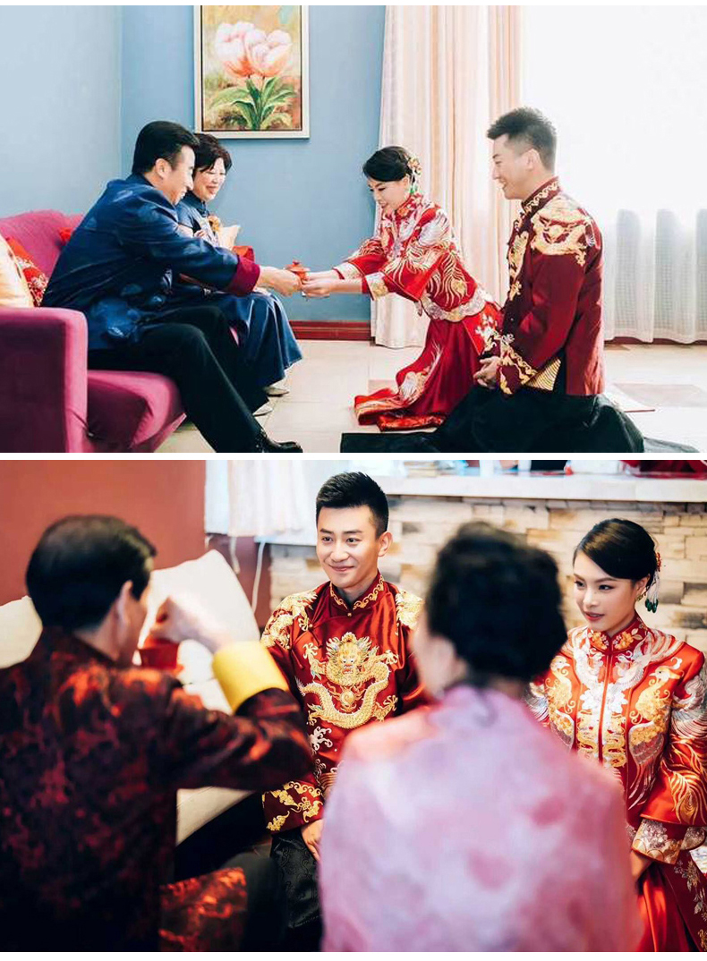 最美家佳樂(lè)文學(xué)中式禮服新娘,中式婚禮圖片