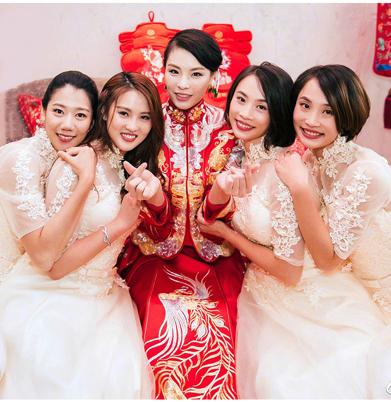 最美家佳樂文學(xué)中式禮服新娘,中式婚禮圖片