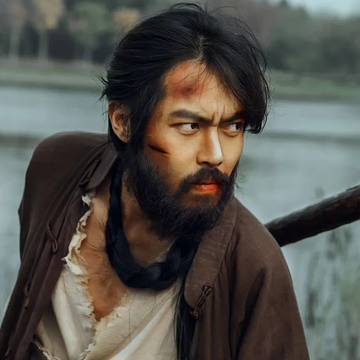 霸氣男生打架帶兵器頭像，唯美古風真人頭像