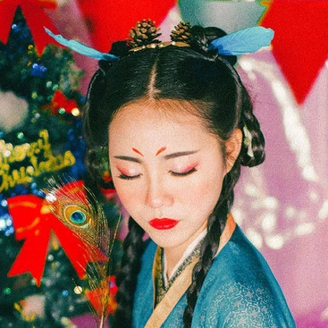 精靈可愛女生頭像，唯美古風真人頭像