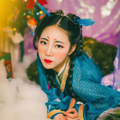 精靈可愛女生頭像，唯美古風真人頭像