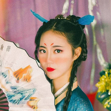 精靈可愛女生頭像，唯美古風真人頭像