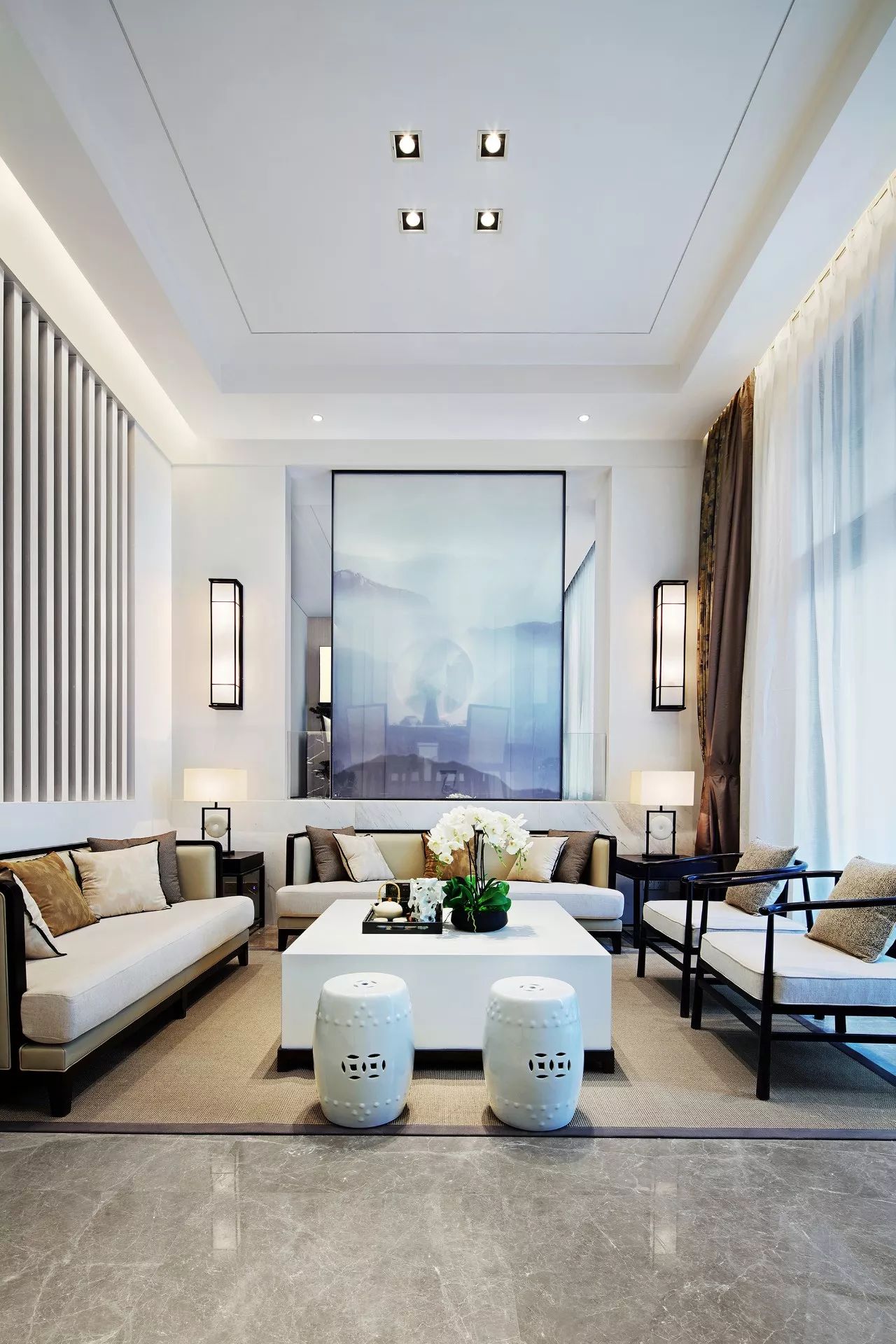 雙拼別墅樣板房：禪意留白的東方中式之美！