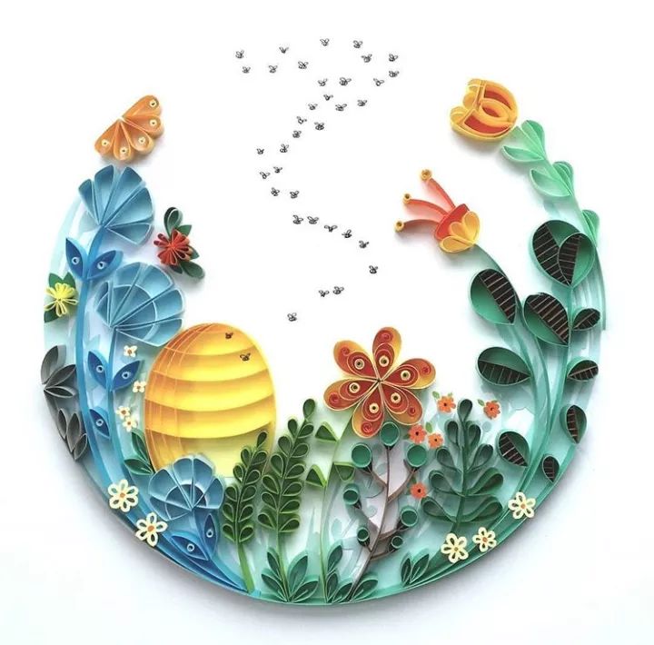 當(dāng)衍紙遇上插畫(huà)：衍紙藝術(shù)與插畫(huà)的融合