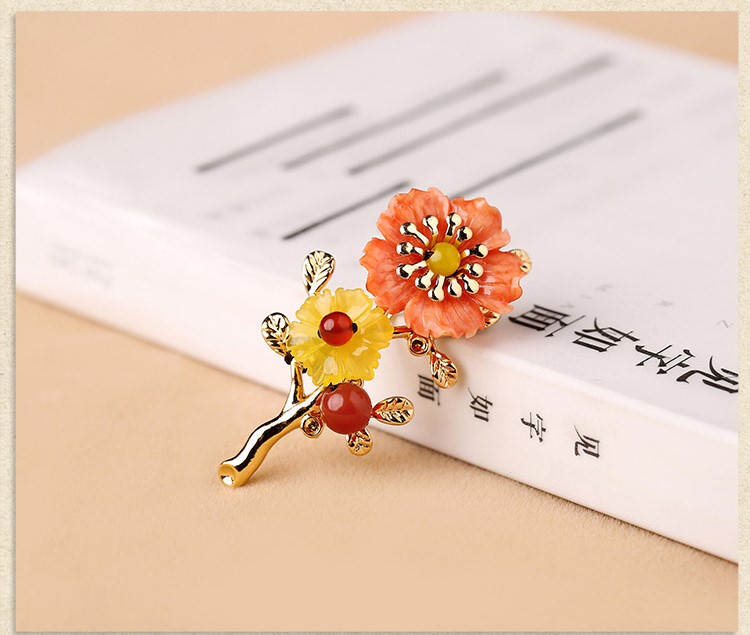 時尚胸花彩色胸針飾品