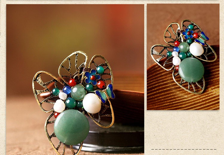古銅金屬鏤空蝴蝶復(fù)古胸針飾品