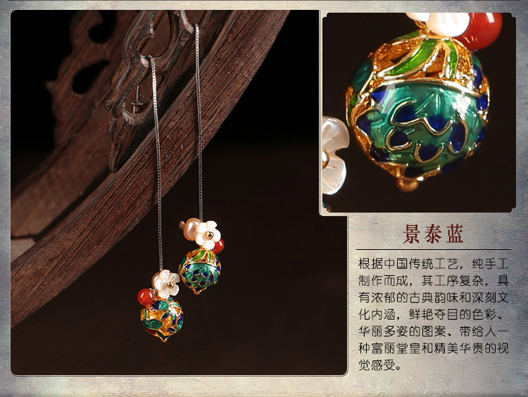 小清新耳線氣質簡約貝殼珍珠耳環(huán)