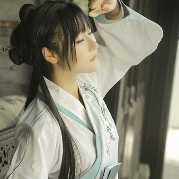 文藝復(fù)古風(fēng)漢服女生頭像，唯美古風(fēng)真人頭像