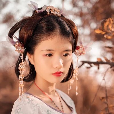 文藝小清新女生頭像，唯美古風(fēng)真人頭像