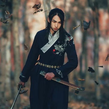 霸氣帶兵器男生頭像，唯美古風(fēng)真人頭像