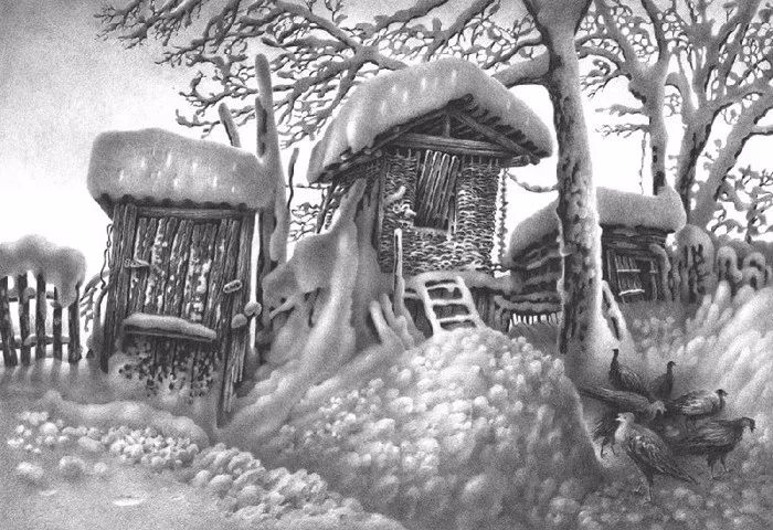 畫雪成魔黑白插畫：純粹用心把一件事反復做