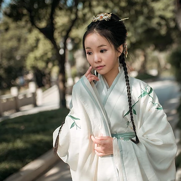 小清新女生頭像，唯美古風真人頭像