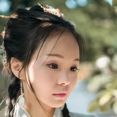 小清新女生頭像，唯美古風真人頭像