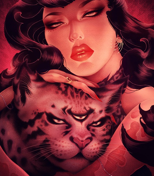 洋溢著肉欲的插畫：日本畫家筆下的東方美感！