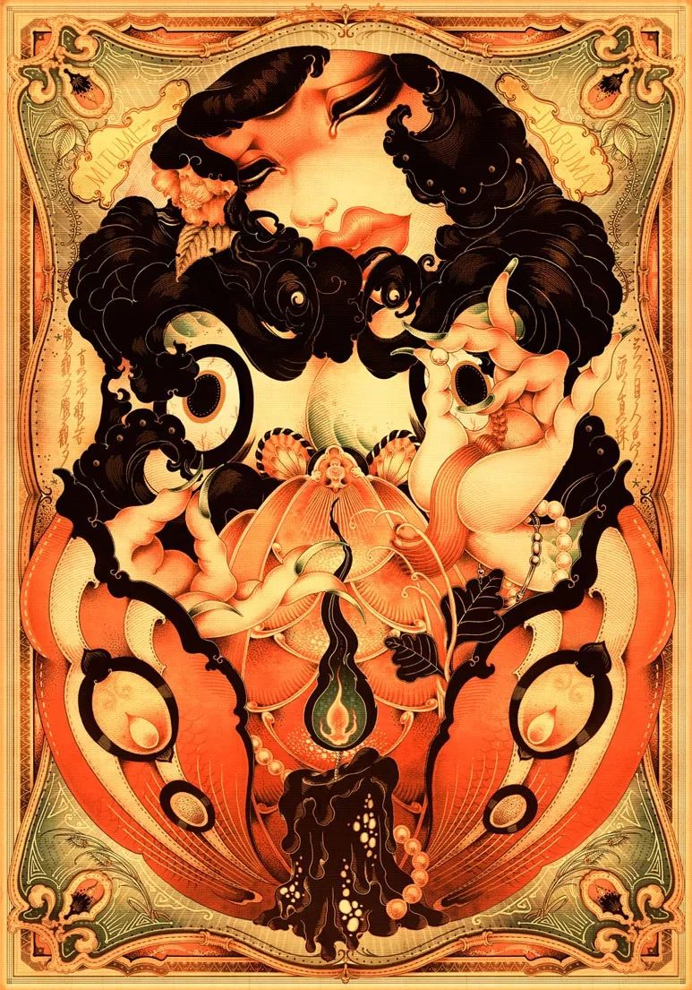 洋溢著肉欲的插畫：日本畫家筆下的東方美感！