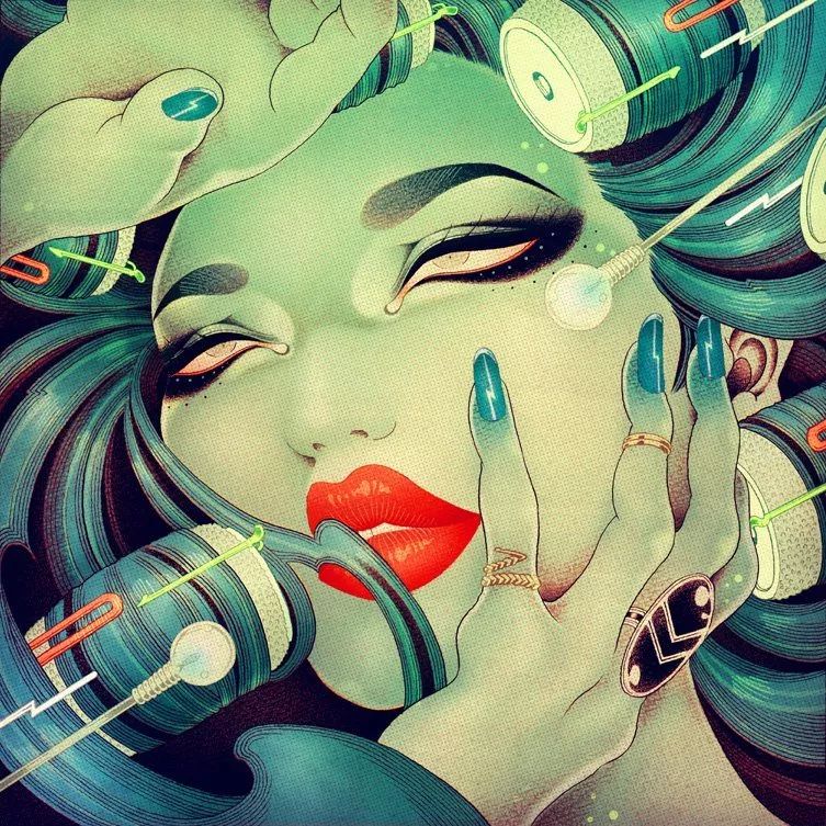 洋溢著肉欲的插畫：日本畫家筆下的東方美感！