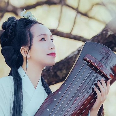 珠簾傘文藝女生頭像，唯美古風(fēng)真人頭像