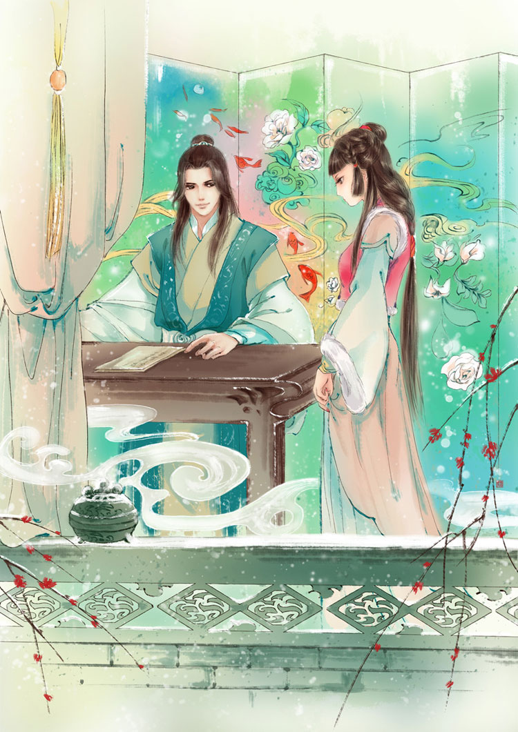 古風情侶圖片，四款唯美古風人物圖片