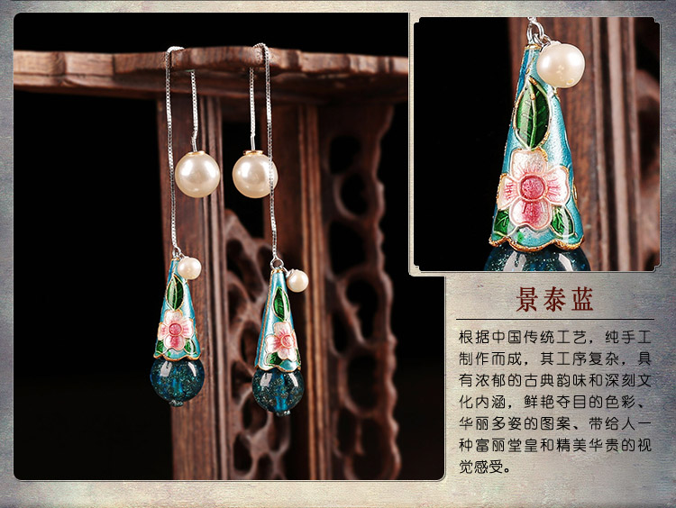 別出心裁水滴吊墜設(shè)計耳飾珍珠耳環(huán)