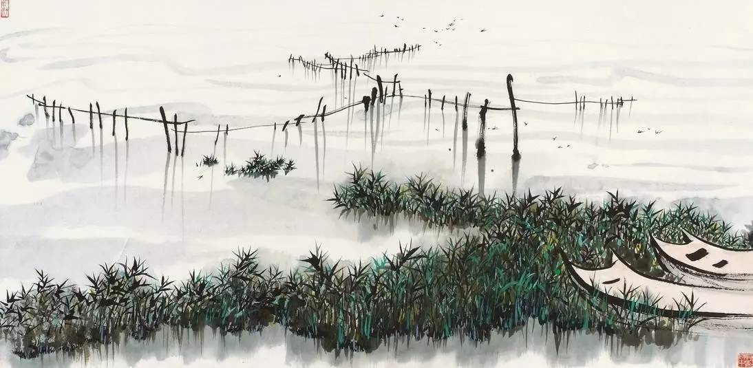 吳冠中的水墨國畫集合，中國藝術最顯眼的景觀