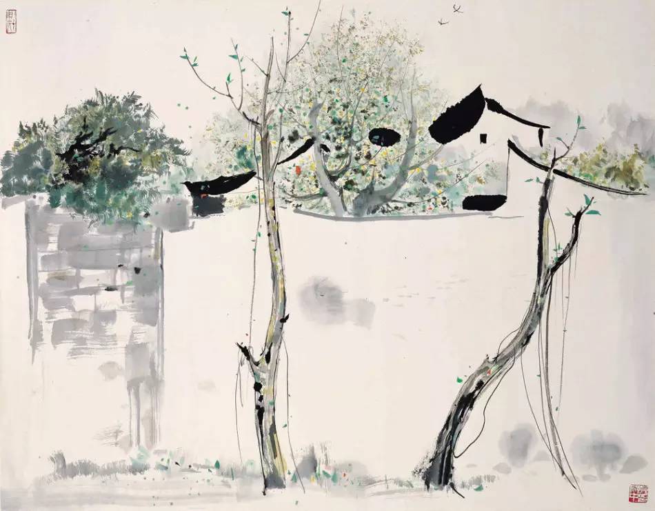吳冠中的水墨國(guó)畫集合，中國(guó)藝術(shù)最顯眼的景觀