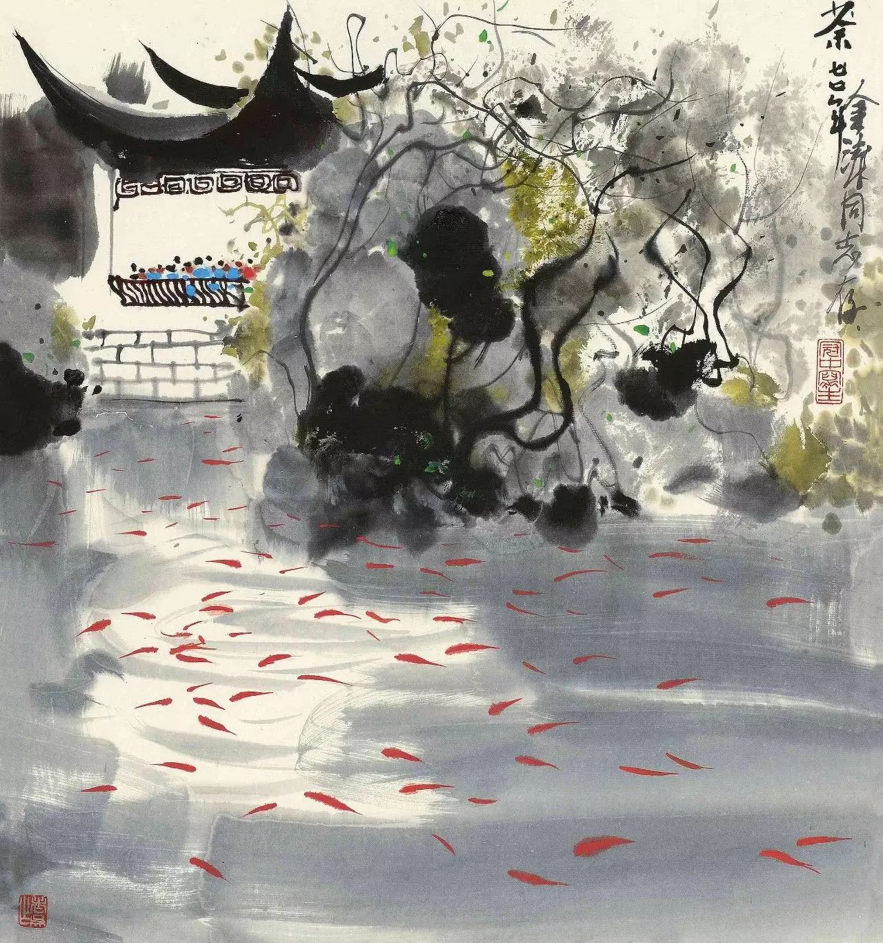 吳冠中的水墨國(guó)畫集合，中國(guó)藝術(shù)最顯眼的景觀