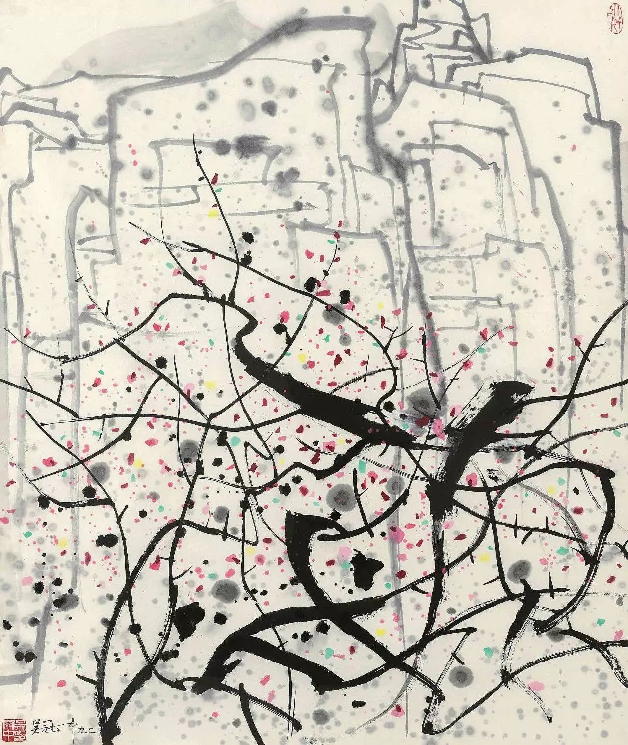 吳冠中的水墨國(guó)畫集合，中國(guó)藝術(shù)最顯眼的景觀