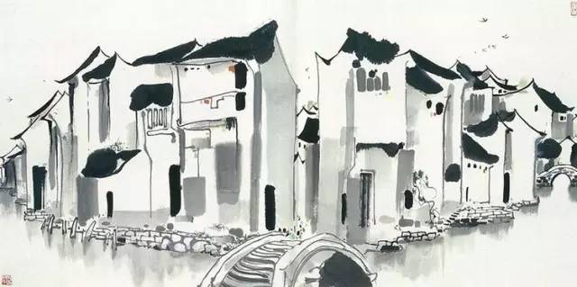 吳冠中的水墨國畫集合，中國藝術最顯眼的景觀
