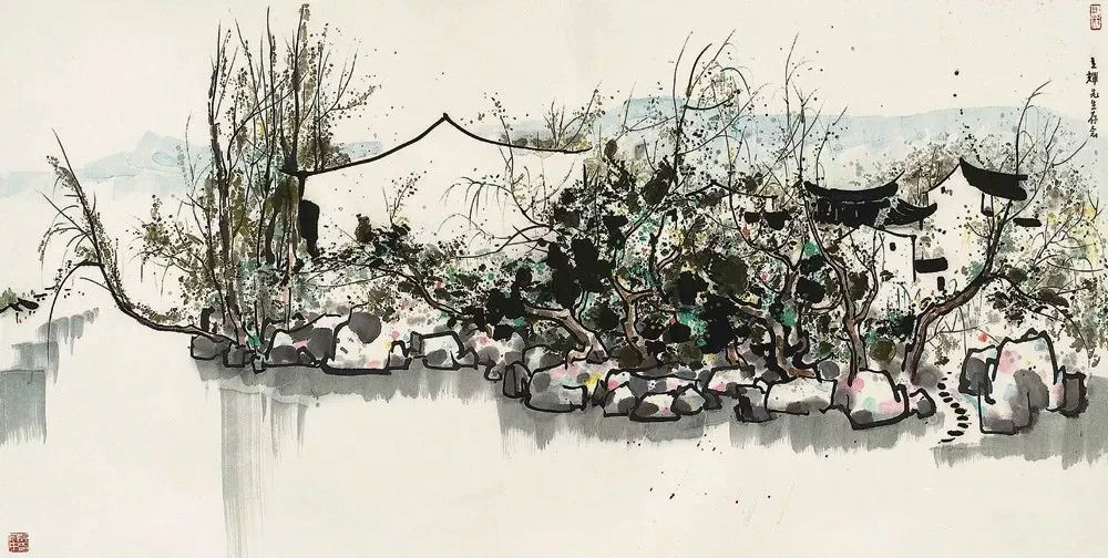 吳冠中的水墨國畫集合，中國藝術(shù)最顯眼的景觀