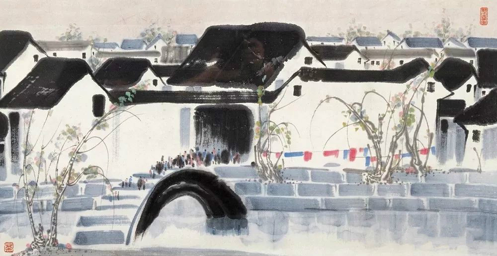 吳冠中的水墨國畫集合，中國藝術最顯眼的景觀