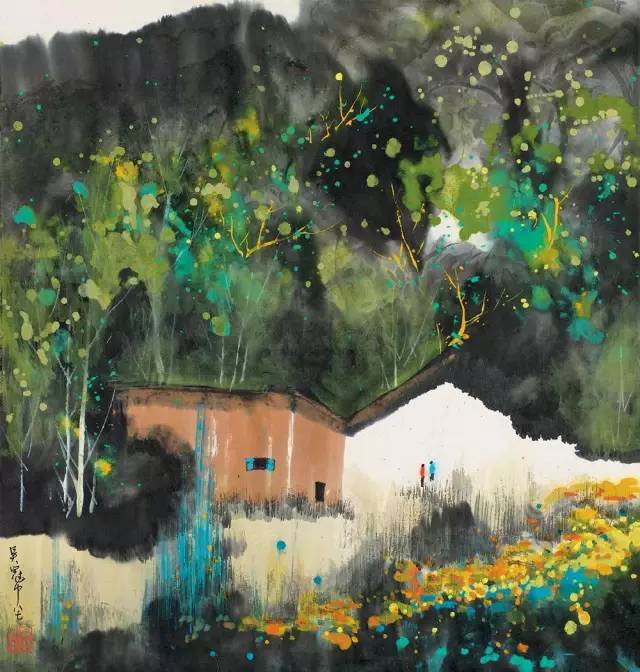 吳冠中的水墨國畫集合，中國藝術(shù)最顯眼的景觀