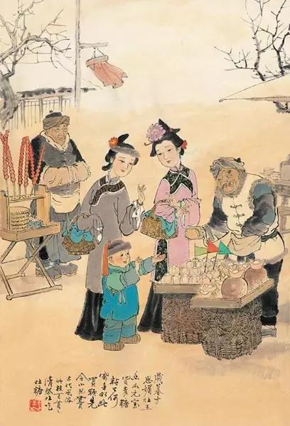 中國(guó)年畫：《古代風(fēng)俗百圖》那時(shí)候年味正濃