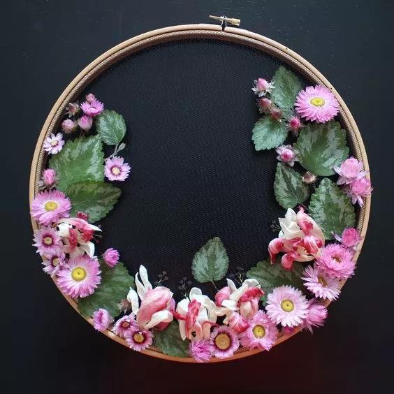 手工刺繡藝術:Olga Prinku 鮮花刺繡