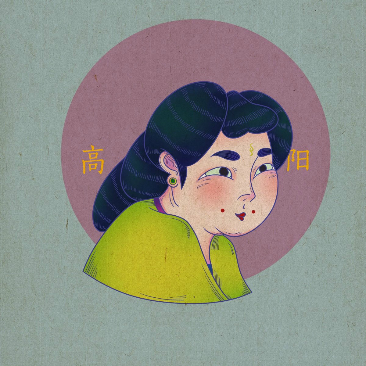 眾生相手繪插畫，風(fēng)格迥異人物頭像插畫圖片