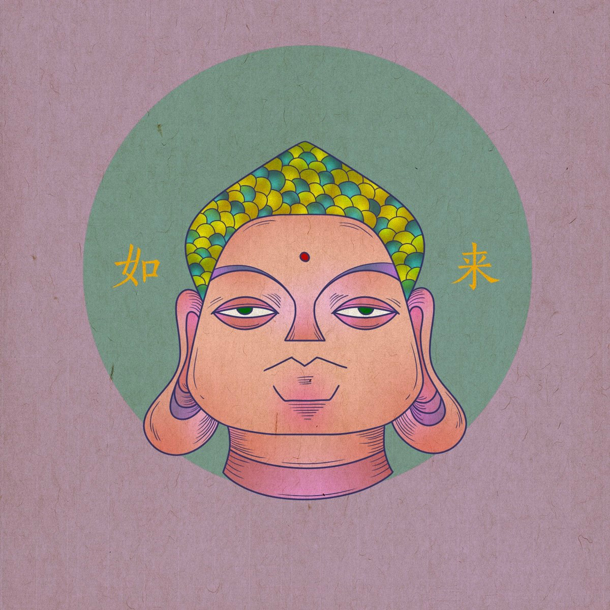 眾生相手繪插畫，風(fēng)格迥異人物頭像插畫圖片