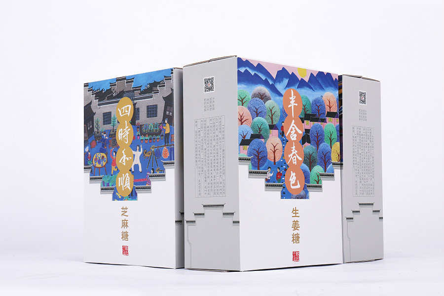 特色民族風糖果包裝設計，古典食品包裝設計