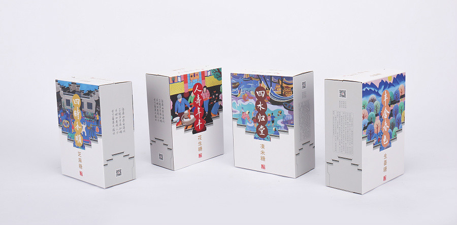 特色民族風糖果包裝設計，古典食品包裝設計