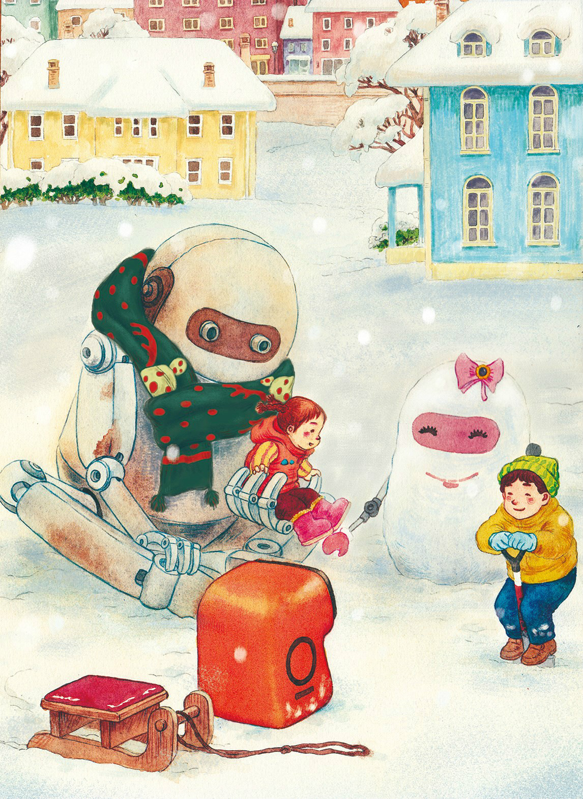 歡樂多姿的兒童世界，一組水彩兒童手繪插畫